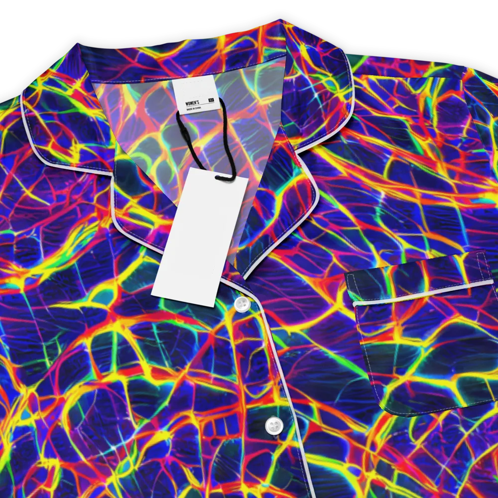 Acid Network on Women's Short Sleeve Pajama Top — Product details