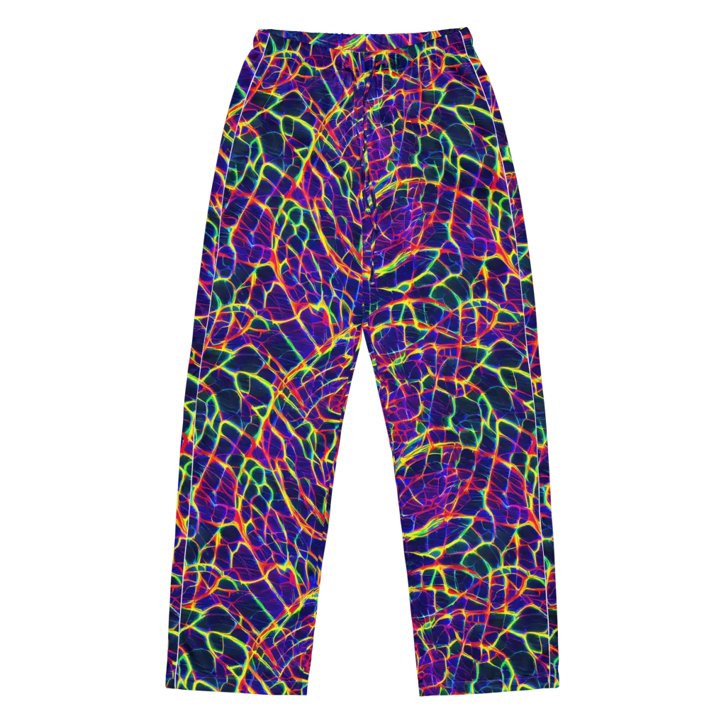 Acid Network on Women's Pajama Pants — Front