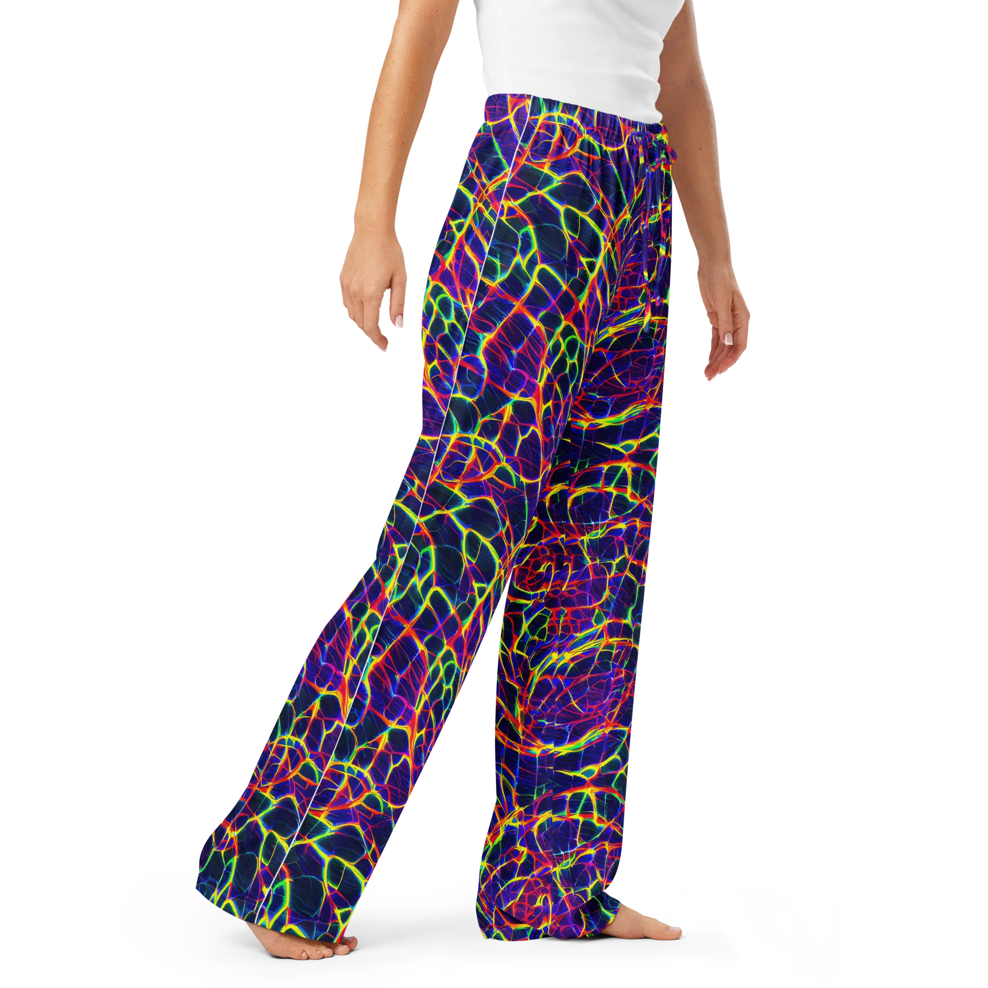 Acid Network on Women's Pajama Pants — Right Front
