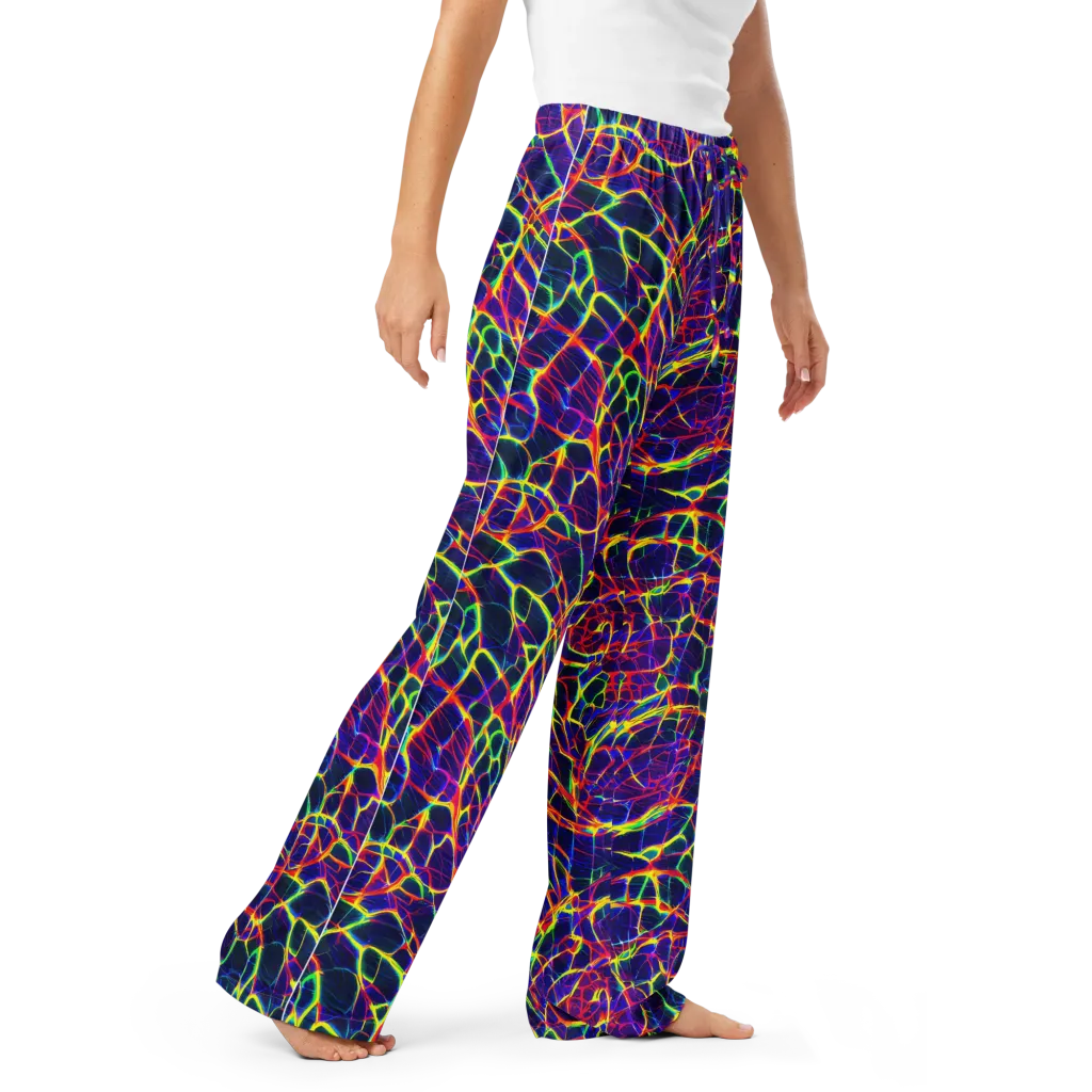 Acid Network on Women's Pajama Pants — Right Front