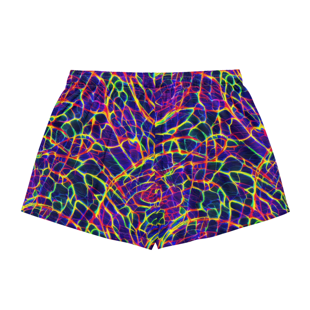 Acid Network on Women's Pajama Shorts — Back
