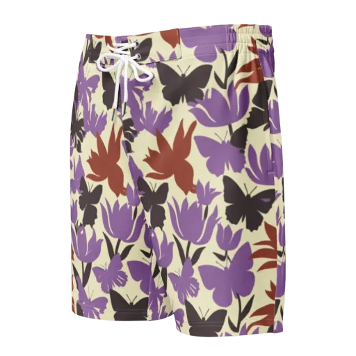 Violet Mariposa on a Men's Board Shorts