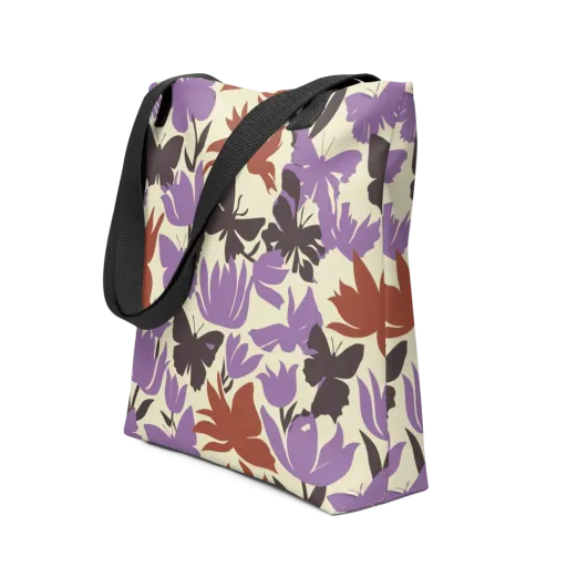 Violet Mariposa on a Tote Bag