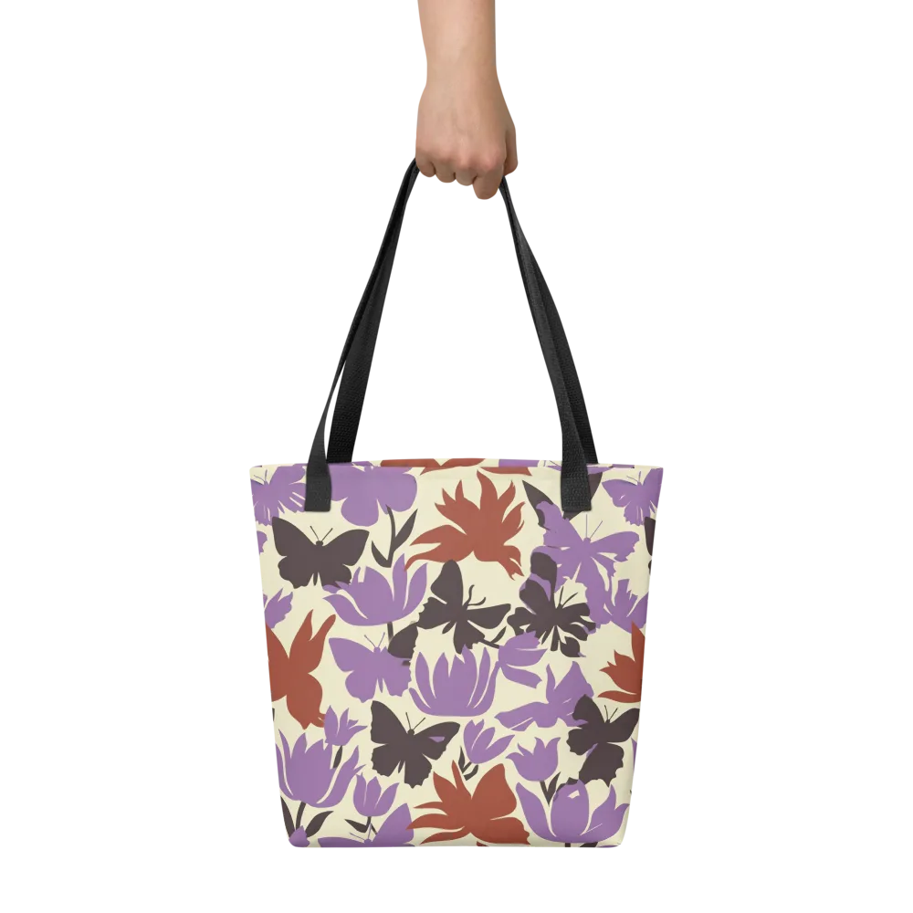 Violet Mariposa on Tote Bag — Front