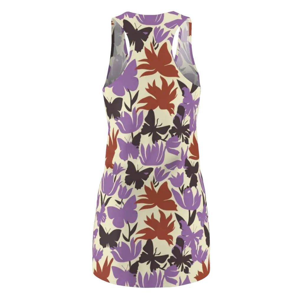 Violet Mariposa on Racerback Dress — Back