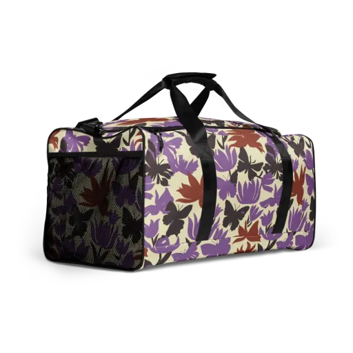 Violet Mariposa on a Duffle Bag