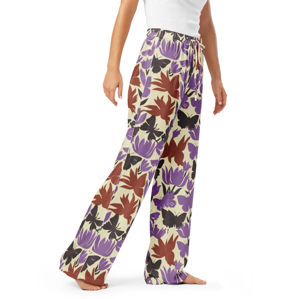 Violet Mariposa on Women's Pajama Pants — Right Front