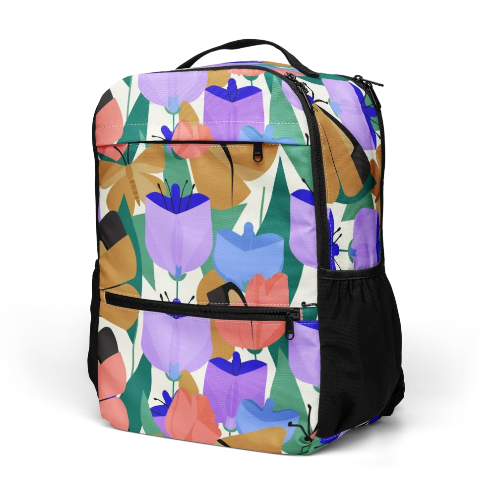 Butterfly Conservatory on Utility Backpack — Left Front