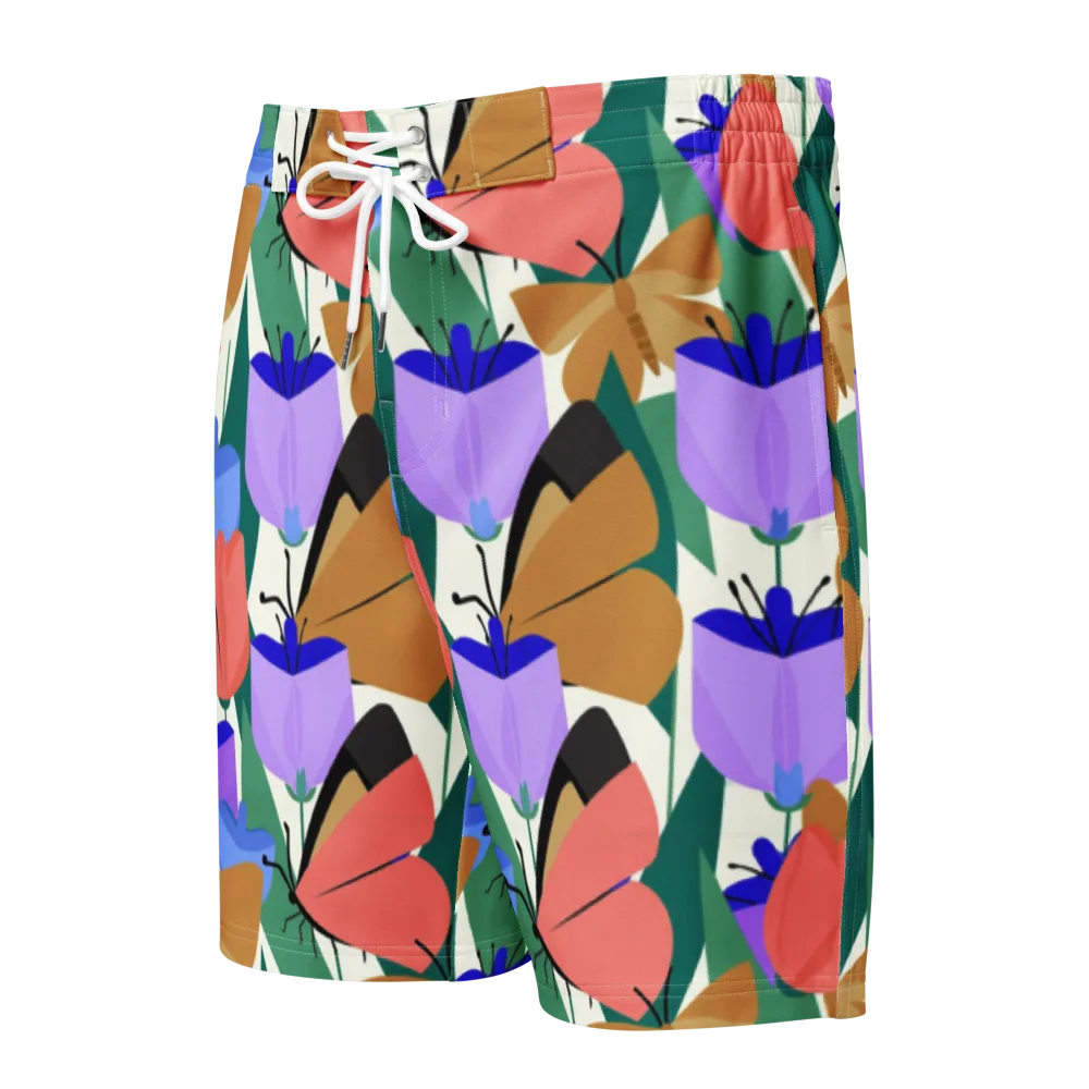 Butterfly Conservatory on Men's Board Shorts — Front
