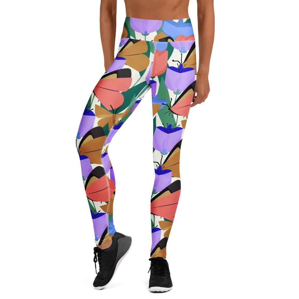 Butterfly Conservatory on Yoga Leggings — Front