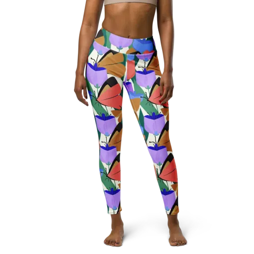 Butterfly Conservatory on a Yoga Leggings