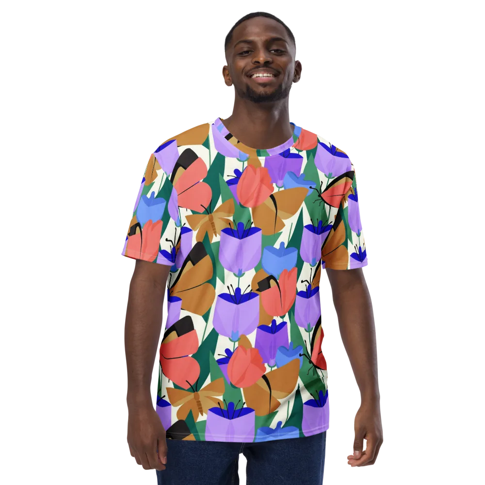 Butterfly Conservatory on Men's Crew Neck T-Shirt — Front