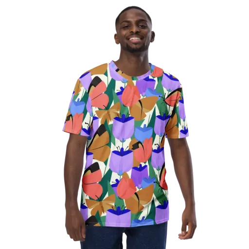 Butterfly Conservatory on a Men's Crew Neck T-Shirt