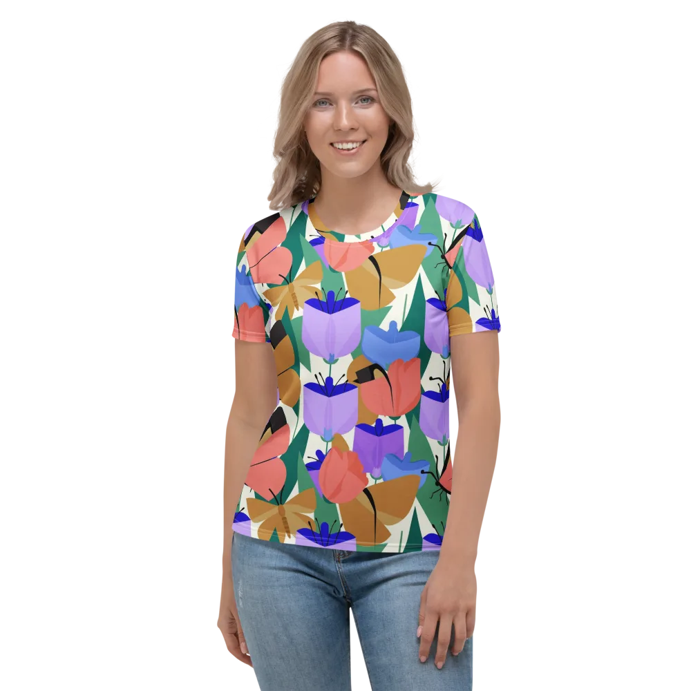 Butterfly Conservatory on Women's Crew Neck T-Shirt — Front