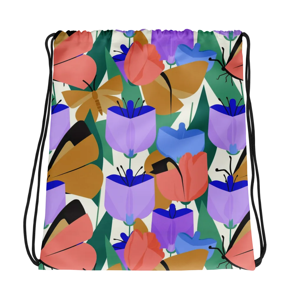 Butterfly Conservatory on Drawstring Bag — Photo