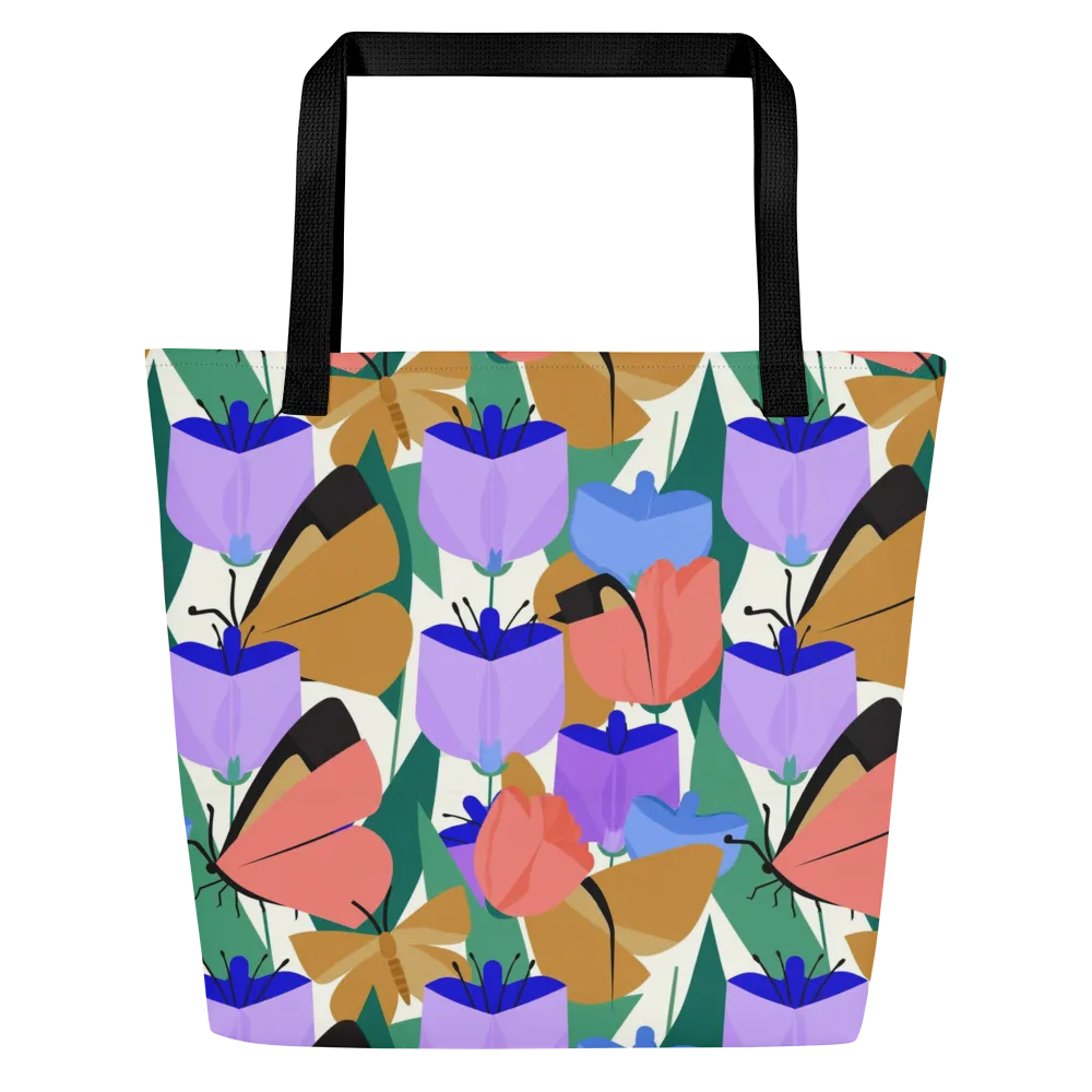 Butterfly Conservatory on Large Tote Bag W/ Pocket — Front
