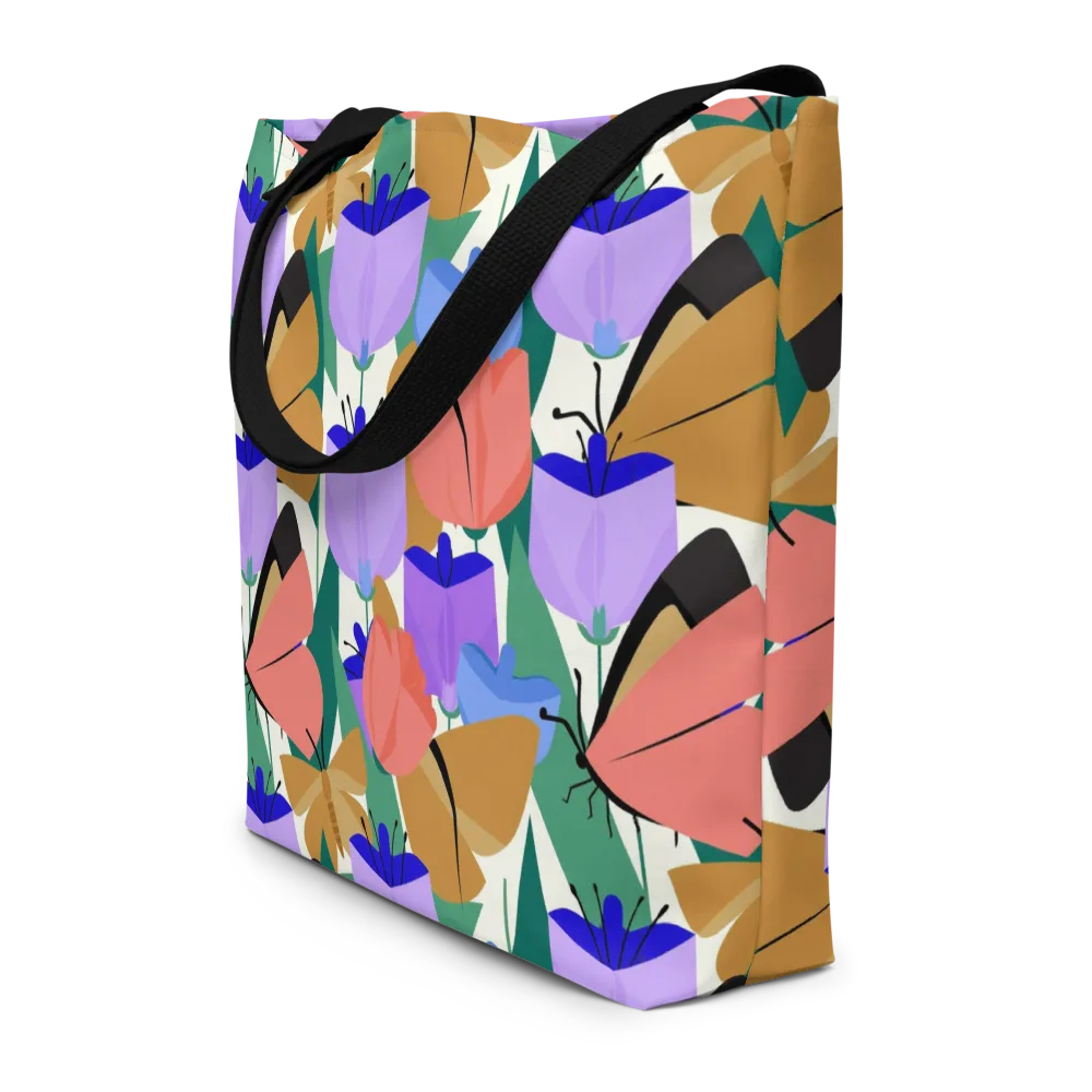 Butterfly Conservatory on Large Tote Bag W/ Pocket — Front