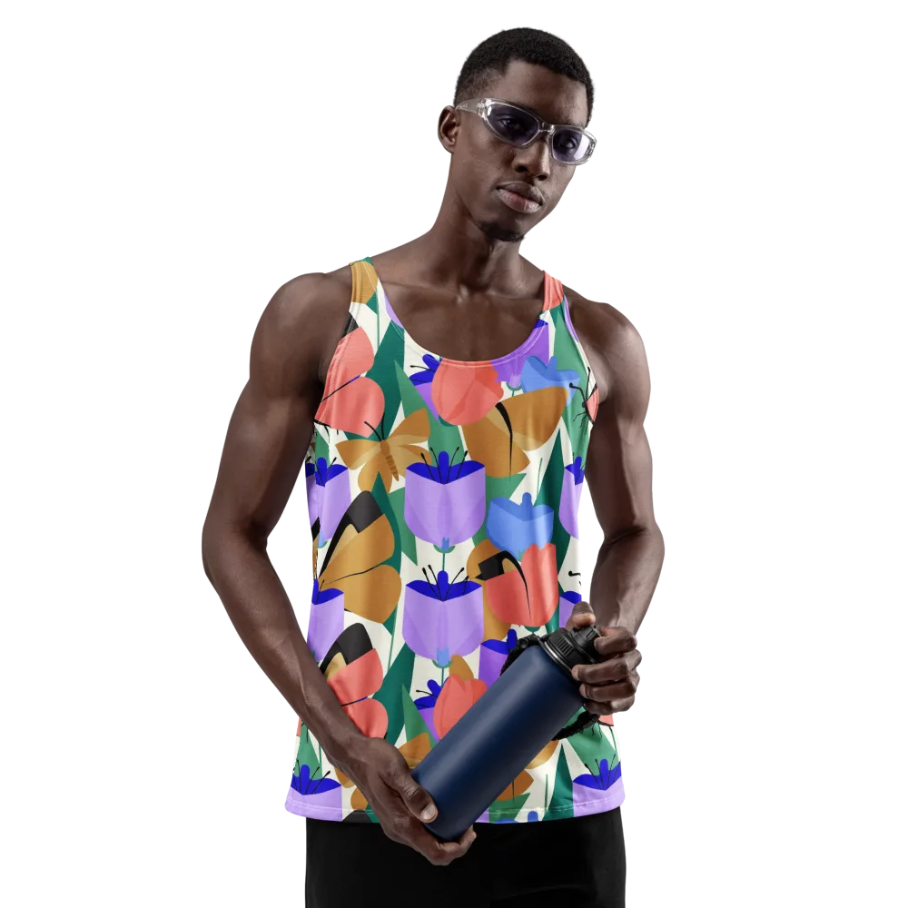 Butterfly Conservatory on Men's Tank Top — Front
