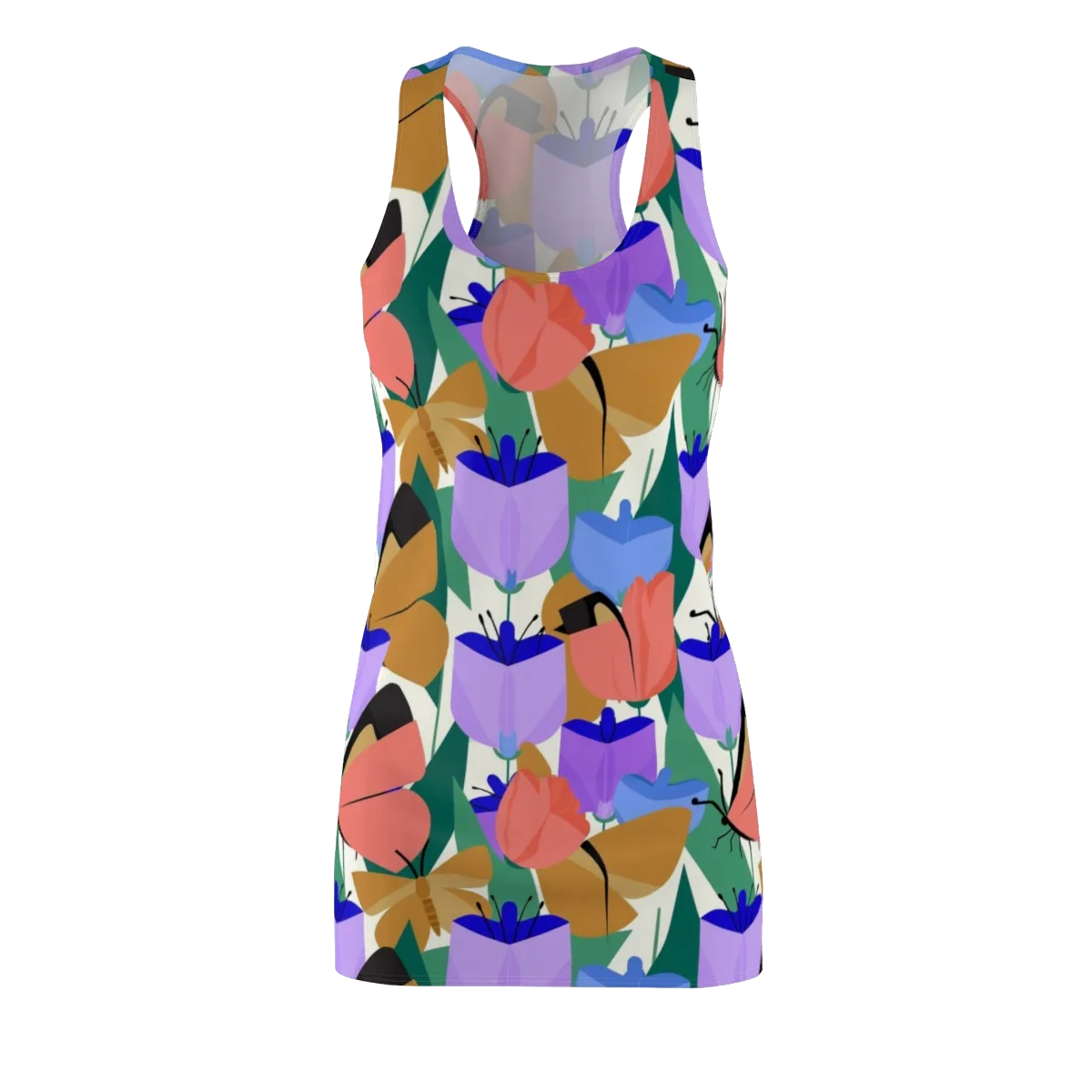 Butterfly Conservatory on Racerback Dress — Front