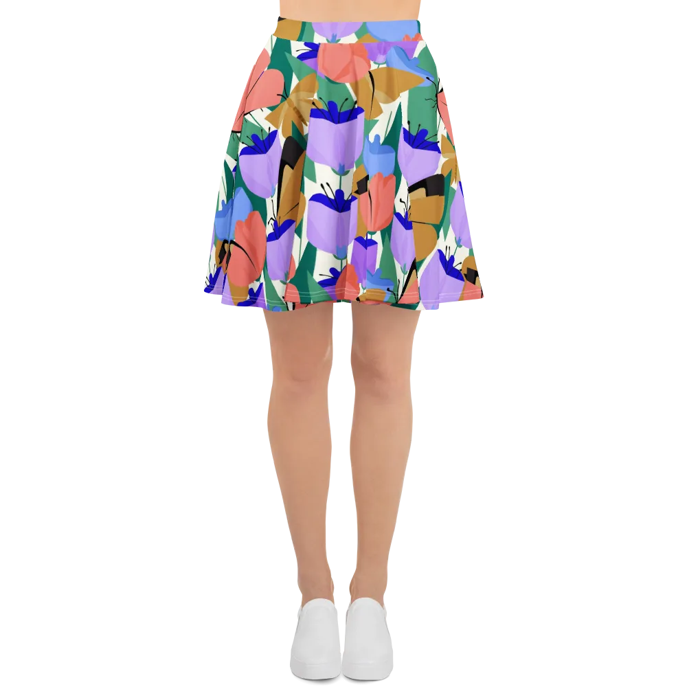 Butterfly Conservatory on Skater Skirt — Front