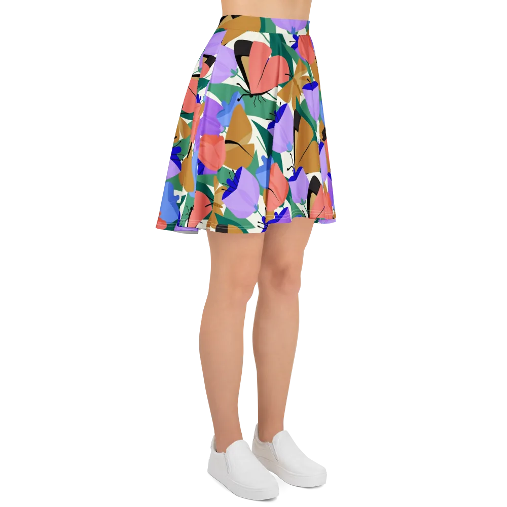 Butterfly Conservatory on Skater Skirt — Right