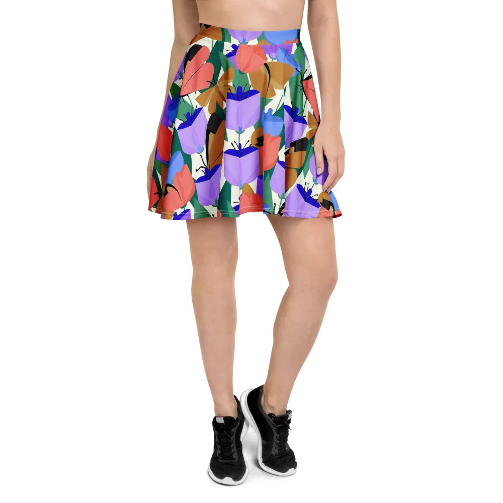 Butterfly Conservatory on Skater Skirt — Front