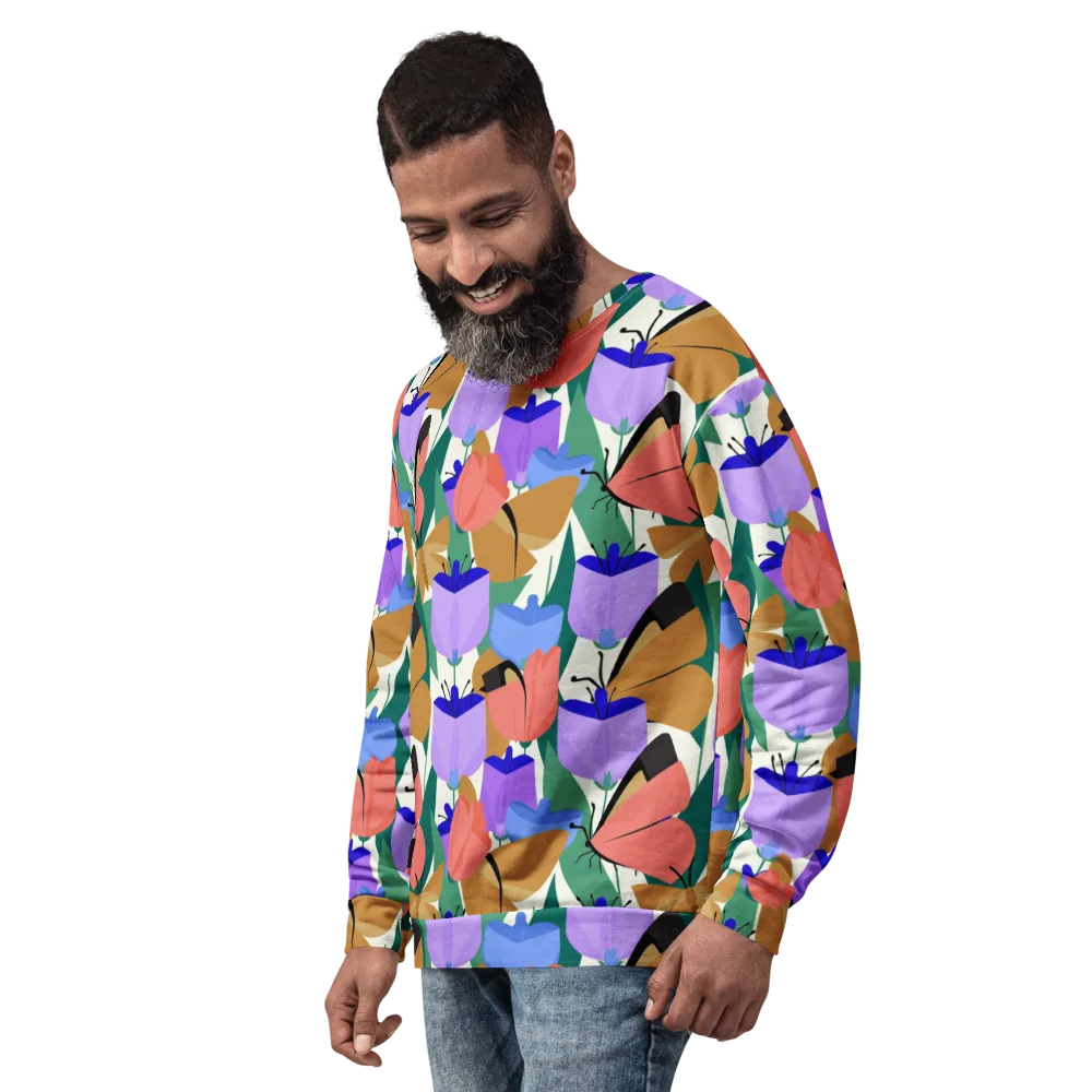 Butterfly Conservatory on Sweatshirt — Left Front
