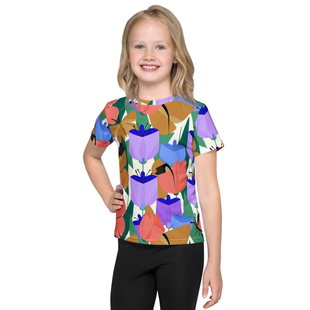 Butterfly Conservatory on Kids Crew Neck T-Shirt — Front