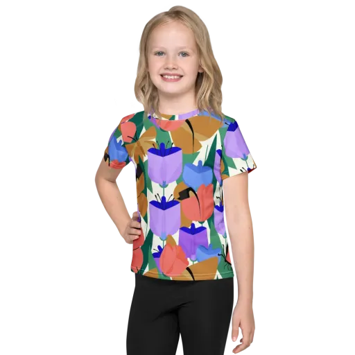 Butterfly Conservatory on a Kids Crew Neck T-Shirt