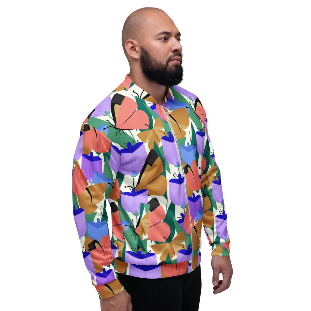 Butterfly Conservatory on Bomber Jacket — Right