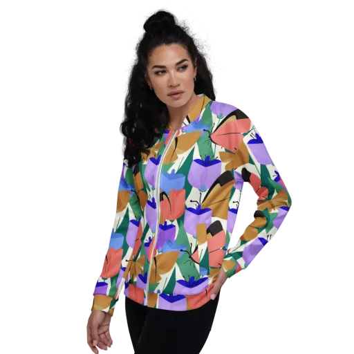 Butterfly Conservatory on a Bomber Jacket