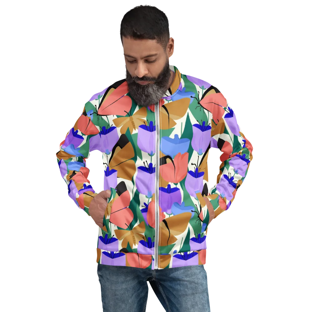 Butterfly Conservatory on Bomber Jacket — Front