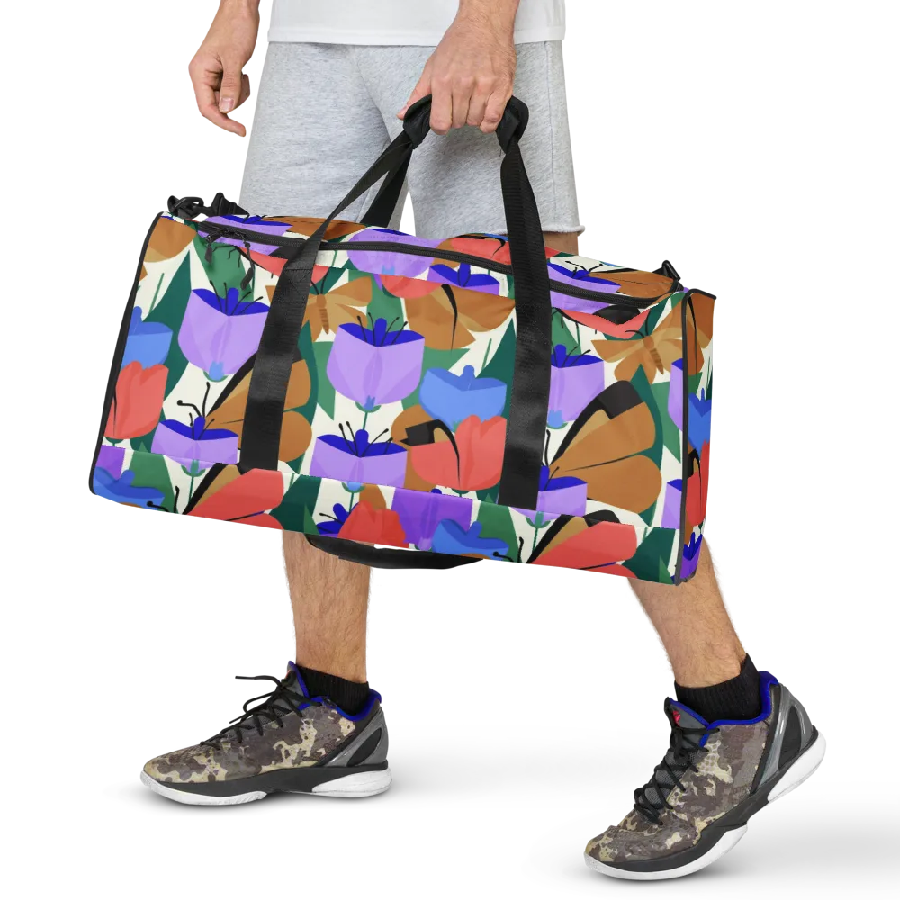 Butterfly Conservatory on Duffle Bag — Front