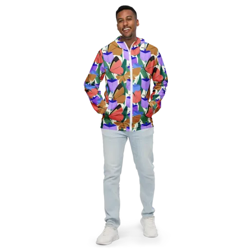 Butterfly Conservatory on a Men's Windbreaker
