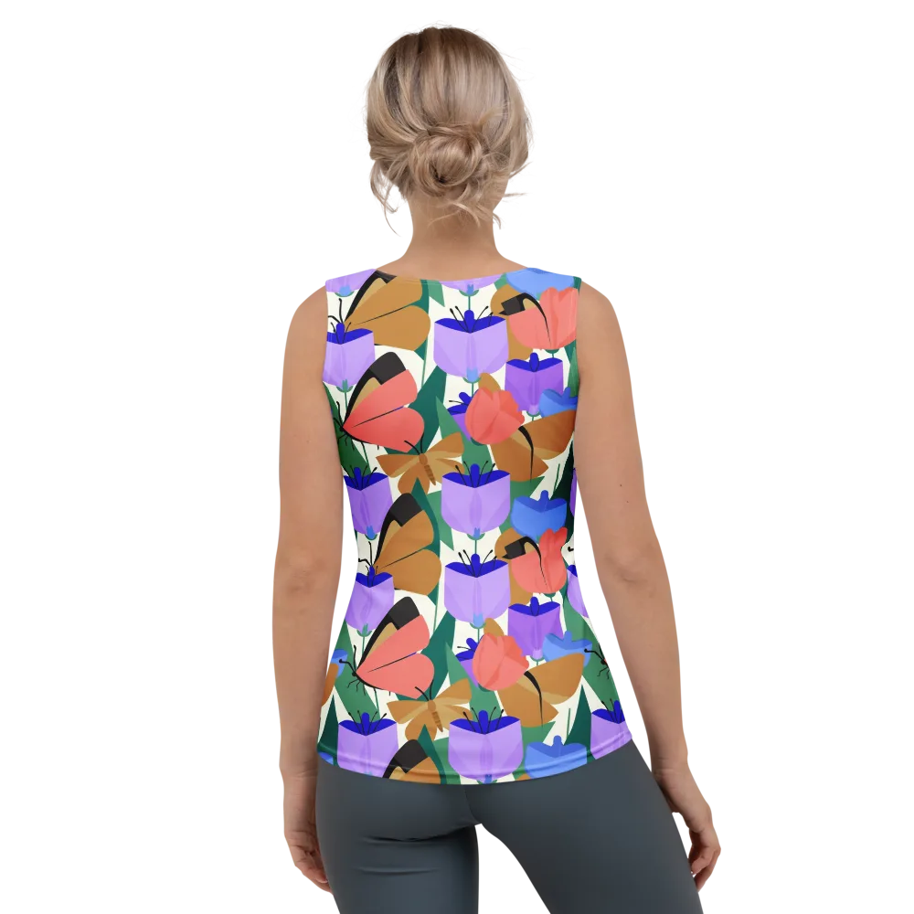 Butterfly Conservatory on Women's Tank Top — Back