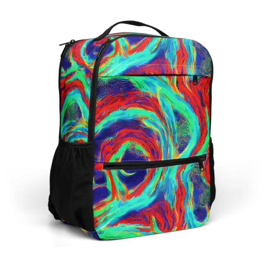 Cerulean Cyclone on a Utility Backpack