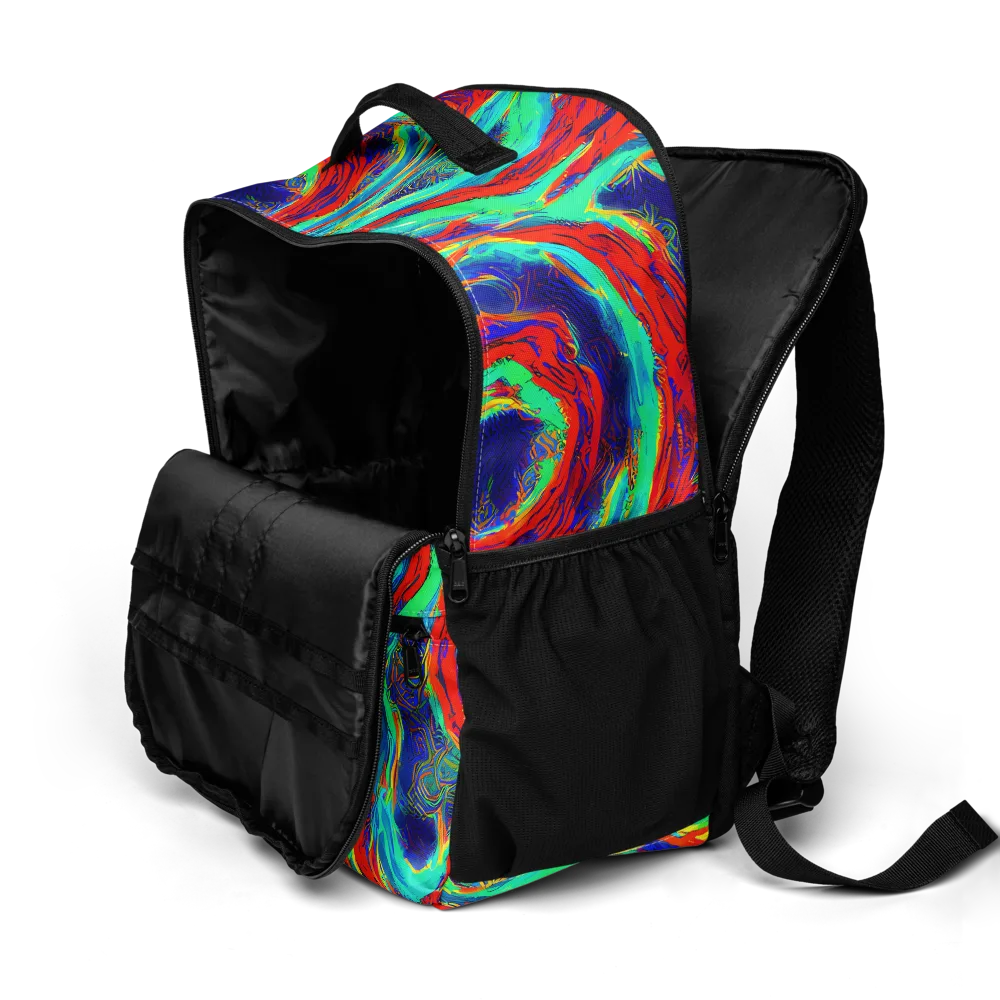 Cerulean Cyclone on Utility Backpack — Product details 2