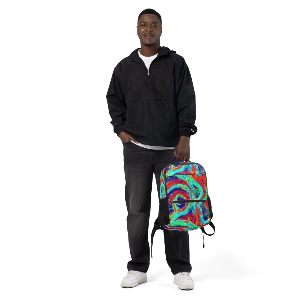 Cerulean Cyclone on Utility Backpack — Front