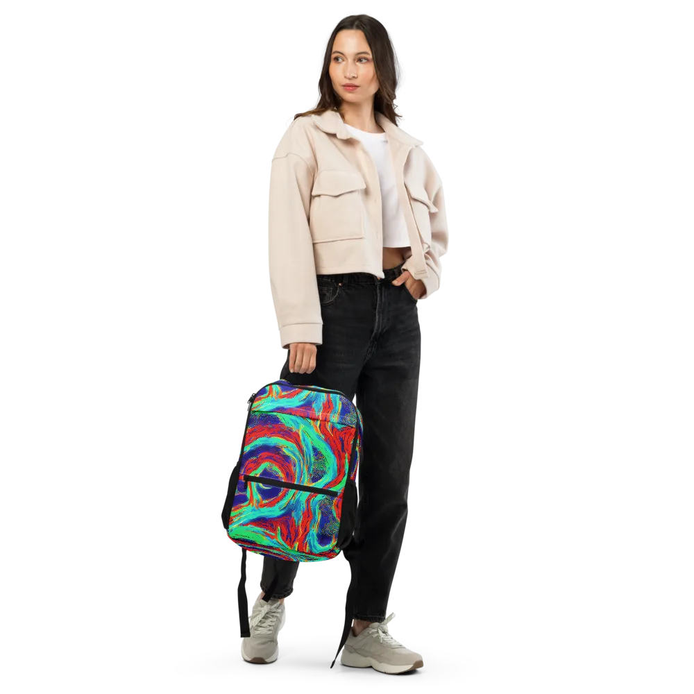 Cerulean Cyclone on Utility Backpack — Front