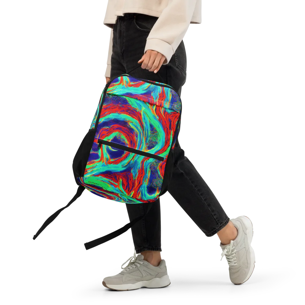Cerulean Cyclone on Utility Backpack — Front