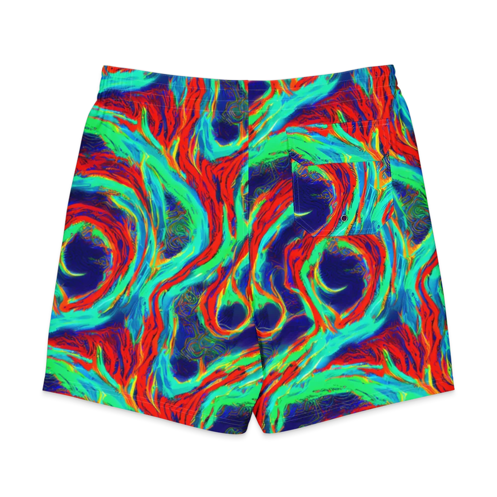 Cerulean Cyclone on Men's Board Shorts — Back