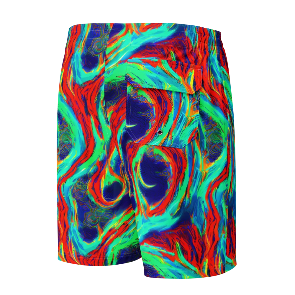 Cerulean Cyclone on Men's Board Shorts — Back