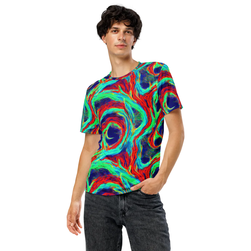 Cerulean Cyclone on Men's Crew Neck T-Shirt — Front