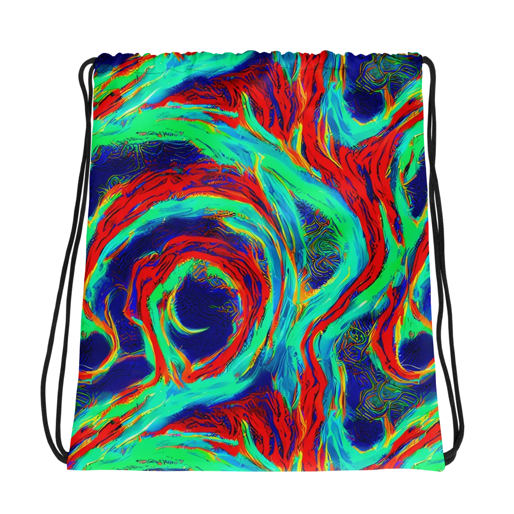 Cerulean Cyclone on Drawstring Bag — Photo