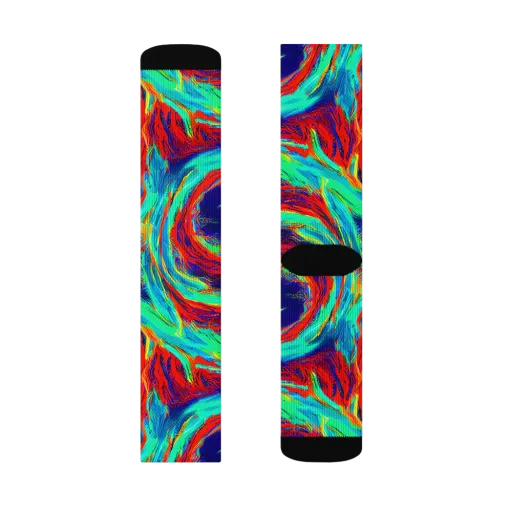 Cerulean Cyclone on a Socks
