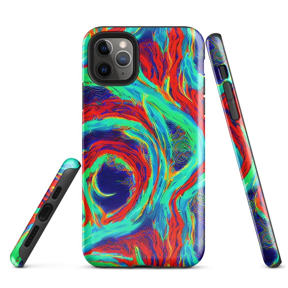 Cerulean Cyclone on Tough Case for iPhone® — Front