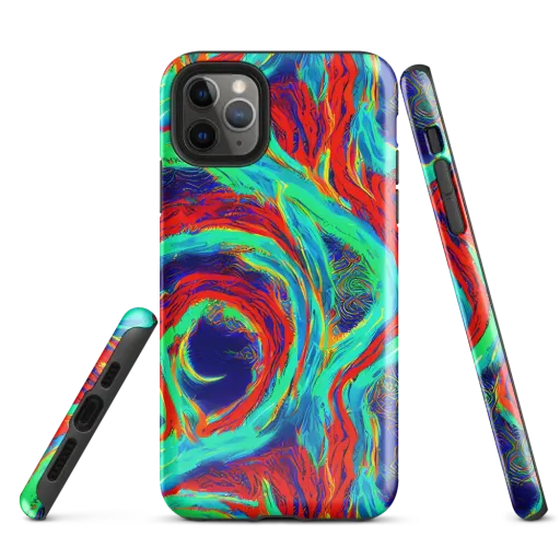 Cerulean Cyclone on a Tough Case for iPhone®