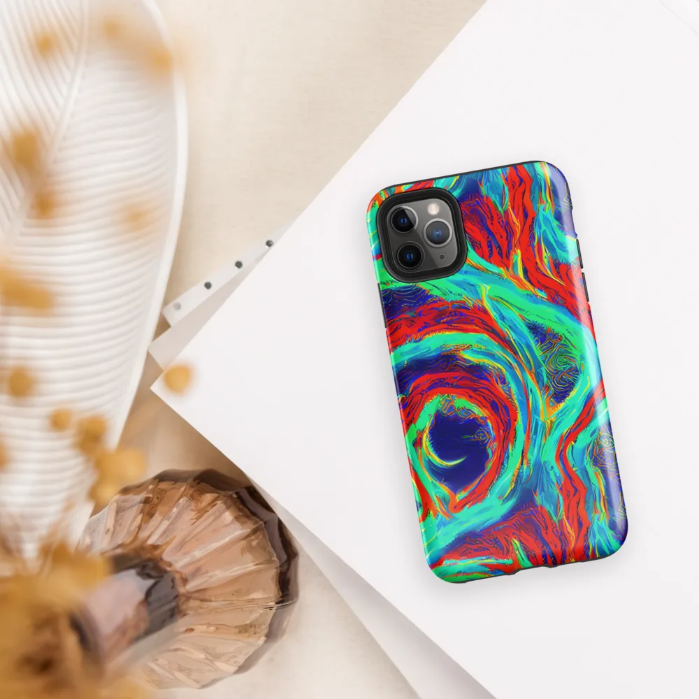 Cerulean Cyclone on Tough Case for iPhone® — Front