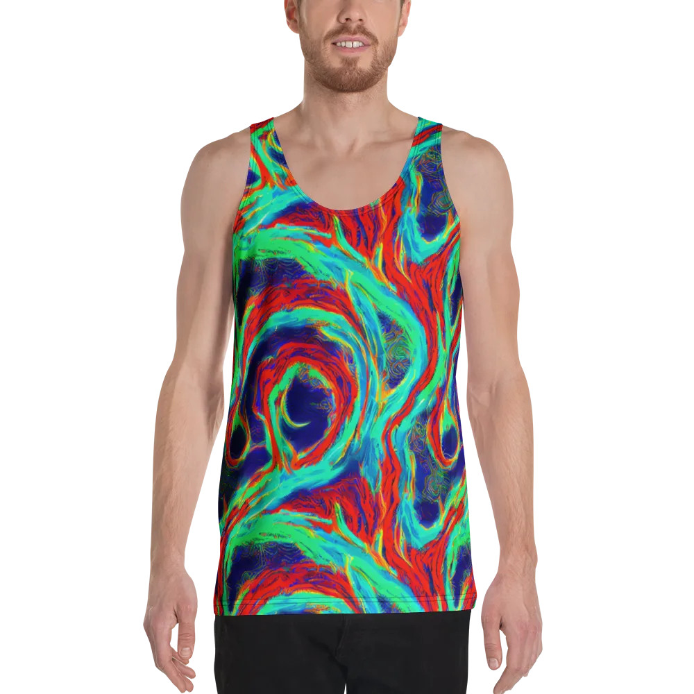 Cerulean Cyclone on Men's Tank Top — Front