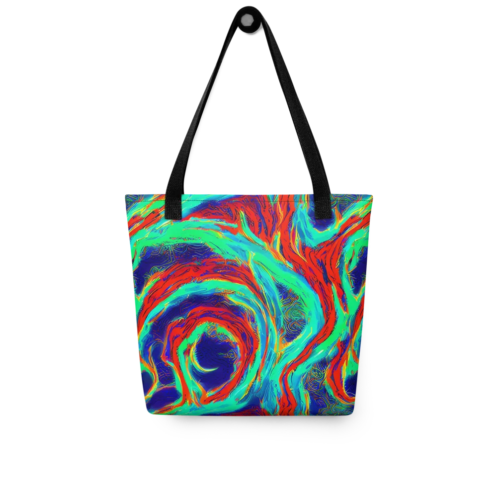 Cerulean Cyclone on Tote Bag — Front